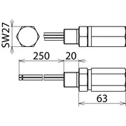 DEHN - Überspannungsableiter für Informations-/MSR-Technik Überspannungsableiter DPI CD EXI+D 2X24 N DEHNpipe Ex (i)(d)