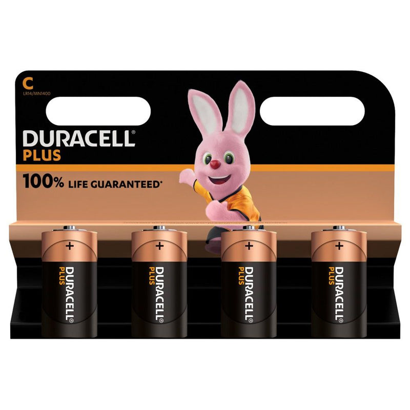 Hückmann - Batterie 1,5V Baby C Plus-C K4 (Bli.4) Plus Power Duracell