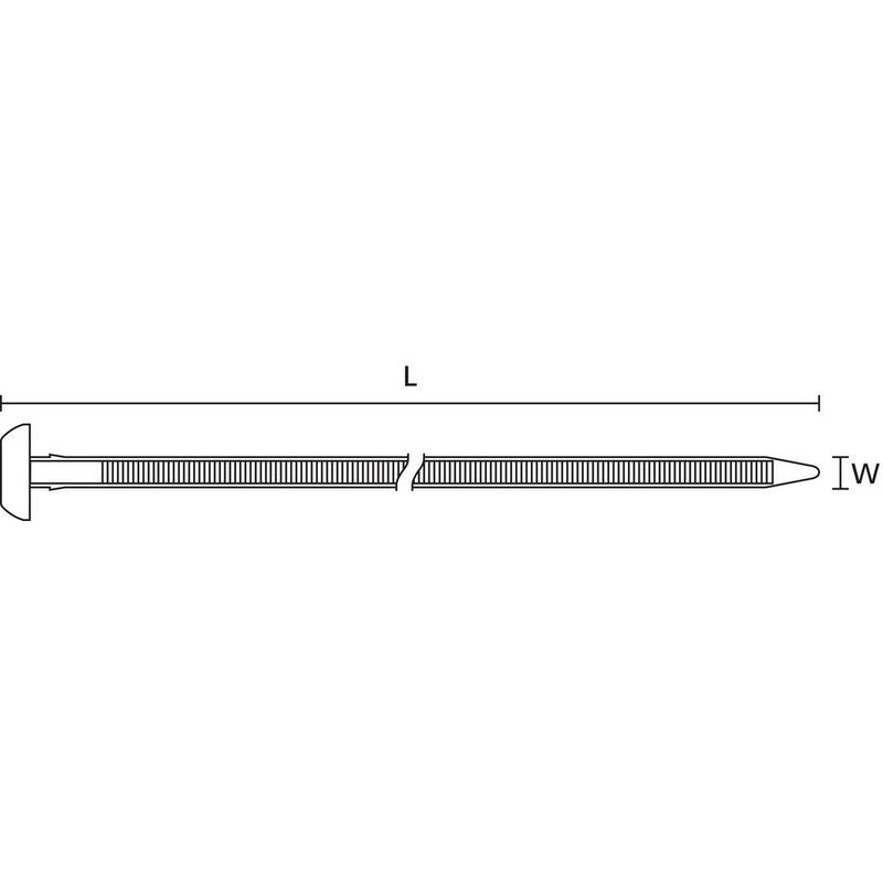 HellermannTyton - Kabelbinder Befestigungsbinder BHT375-HS-BK-G1 7,6x375 schwarz − 250 Stück