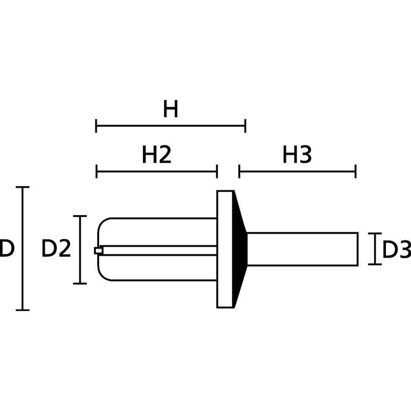 HellermannTyton - Spreizniet TY8P1-N66-BK-M1 − 1000 Stück