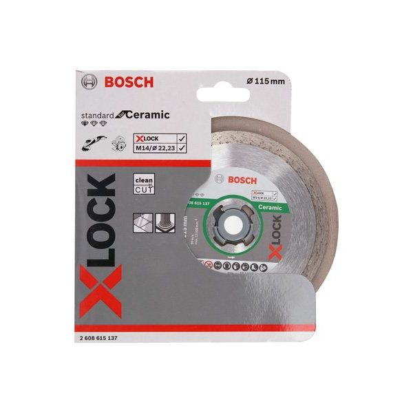 Bosch - Trenn-/Schleifscheibe X-LOCK Diamanttrennscheibe 2608615137 Standard for Ceramic