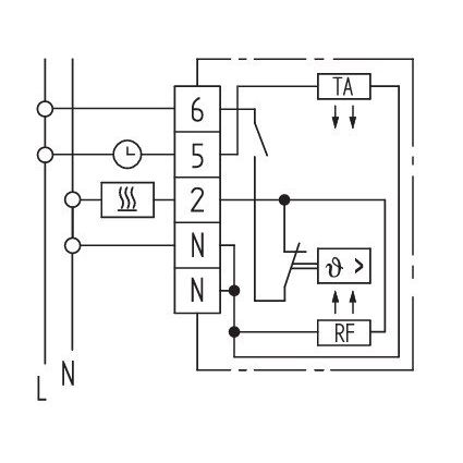 Eberle Controls - Raumthermostat/Uhrenthermostat Raumtemperaturregler RTR 9164