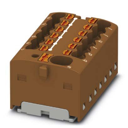 Phoenix Contact - Durchgangs-Reihenklemme Verteilerblock PTFIX 4/12X1,5 BN − 20 Stück