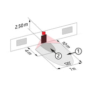 BEG Brück Electronic - Bussystem-Bewegungsmelder Multisensor LCMini120BMSDALI-2ws DALI-2, sw