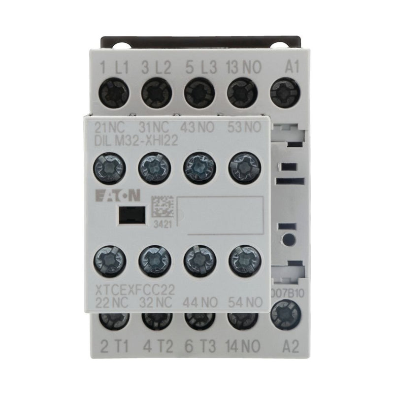 Eaton - Leistungsschütz zum Schalten von Wechselstrom Leistungsschütz DILM7-32(24VDC) 3S/2Ö 3kW/400V,AC