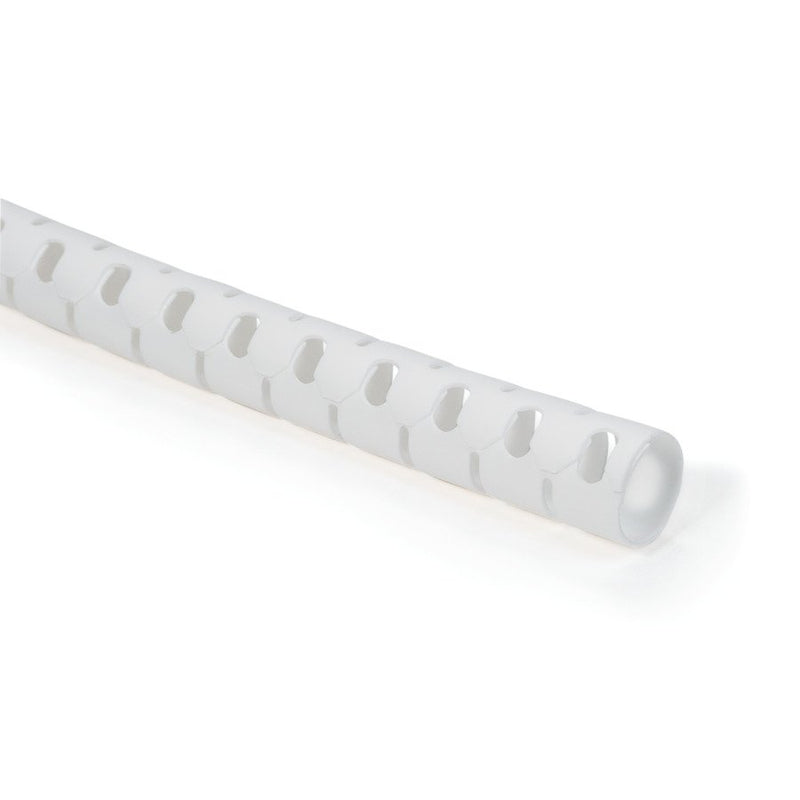 HellermannTyton - Kabelbündelungsschlauch Schlauch inkl. Werkzeug HWPP-25MM-PP-WH-Q1 Spirale, weiss − 25 Meter