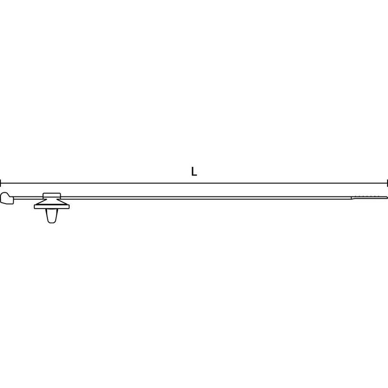 HellermannTyton - Kabelbinder Befestigungsbinder 150-93100(500) 200x4,6 schwarz − 500 Stück