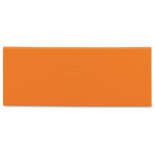 WAGO - Abschluss- und Zwischenplatte für Reihenklemme Trennwand 2mm 279-340 überstehend,orange − 25 Stück