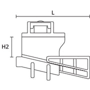 HellermannTyton - Befestigungssockel und -element für Kabelbinder Trägerklemme BeamClamp #151-00886 D-PA6GF30-BK − 200 Stück