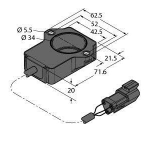 Turck - Drehgeber Miniatur Drehgeber RI90P1-QR #100000183 mit Analogausgang