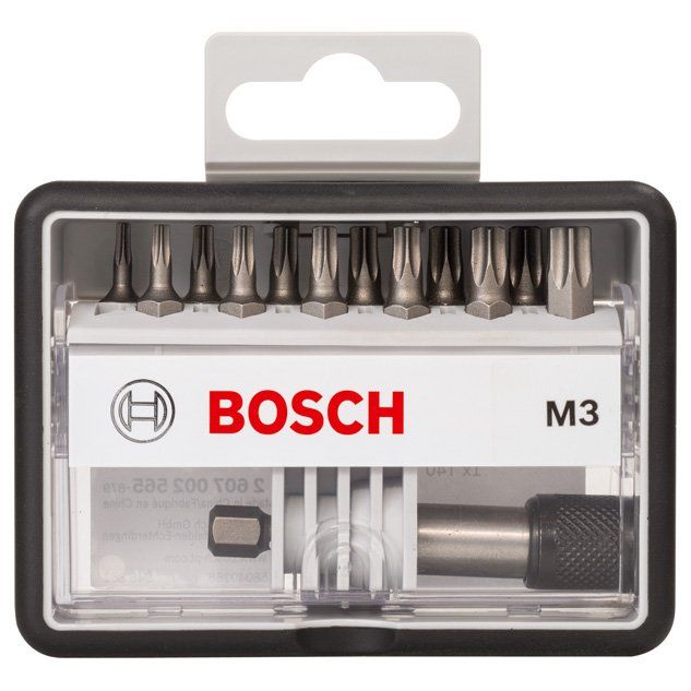 Bosch - Bit-Set 12+1-tlg. 2607002565 Schrauberbit-Set