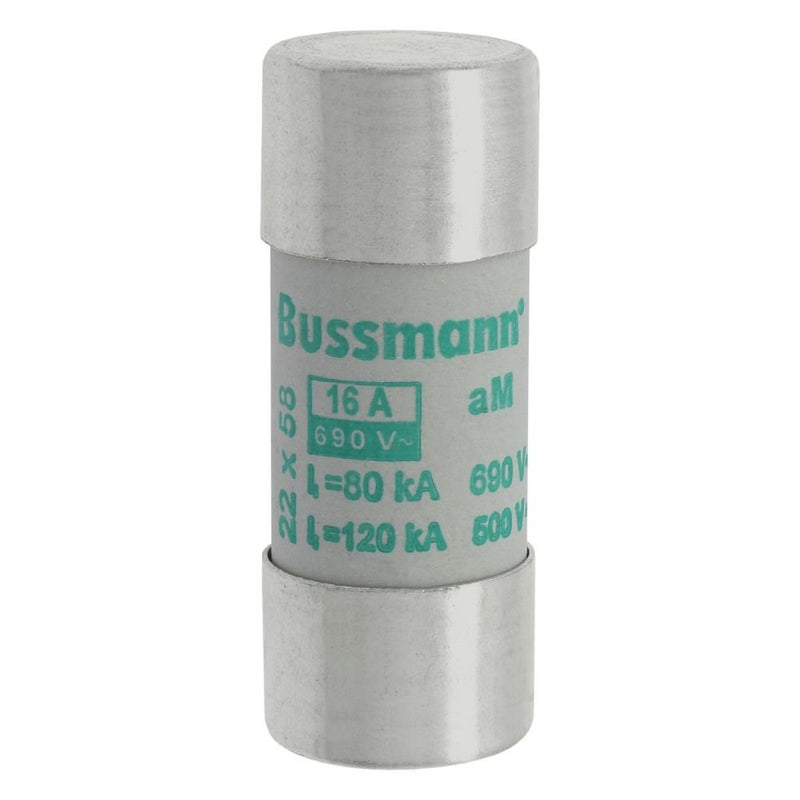 Eaton - Zylindrische Sicherung Sicherungseinsatz Nieders. CYLINDRICA#C22M16 16A AC 690V 80kA − 10 Stück