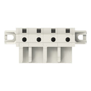 WAGO - Leiterplattensteckverbinder THT-Federleiste abgewink. 722-834/031-000 7,5mm,lichtgrau − 50 Stück