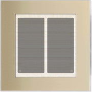 Issendorff - Bussystem-Tastsensor Glas-Tastenfeld LCN - GT2C 2 Tasten, champagner