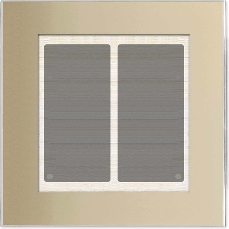 Issendorff - Bussystem-Tastsensor Glas-Tastenfeld LCN - GT2C 2 Tasten, champagner