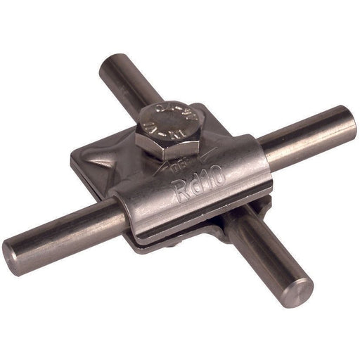 DEHN - Verbinder für Blitzschutz MV-Klemme MVK 10 SKM10X35 V4A NIRO(V4A) f. Rd 10mm