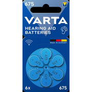 Varta Cons.Varta - Batterie Hörgerätebatterie VARTAHearAidB675Bli6 Batteries 675