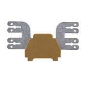 Weidmüller - Ein- und mehrpolige Klemmenleiste Flachsteckanschluß MF 1/12 4X6.3/2.8 − 50 Stück