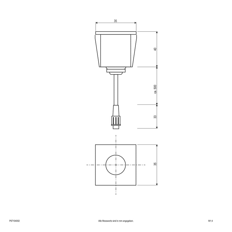 EVN Lichttechnik - Bodeneinbauleuchte P-LED Bodeneinbauleuchte P 67104002 eds 12V 1W 3000K IP67