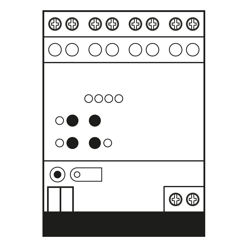 Jung - Bussystem-Jalousieaktor KNX Jalousieaktor 2502 REGHE REG Gehäuse 4TE