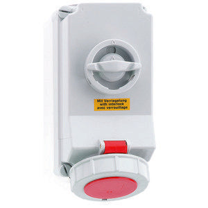 Bals Elektrotech - CEE-Steckdose abschaltbar, abgesichert (IEC 60309) Wandsteckdose abschaltbar 160177 verriegelt 32A 5p 4