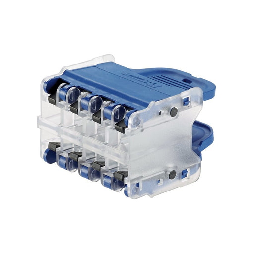 Panduit - Patchpanel Kupfer Panel bis 8xRJ45 QPPN8BU Modular blau − 10 Stück