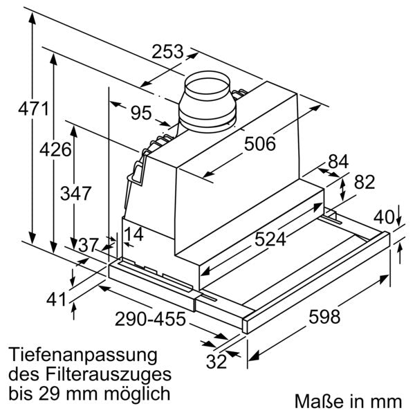 Bosch - Dunstabzugshaube Flachschirmhaube DFS067K51 Serie8