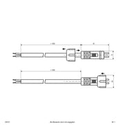 EVN Lichttechnik - Steckverbinder für steckbare Gebäudeinstallation NV-Anschlussleitung 044 151 1,5m IP44