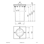 EVN Lichttechnik - Bodeneinbauleuchte LED-Bodeneinbauleuchte PC674101102 eds 3000K 230V IP67