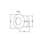 Brumberg Leuchten - Orientierungsleuchte LED-Wandeinbauleuchte 10141203 230V eds LF:ww