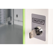 DIGITUS - Netzwerk-/Serverschrank 19" Wandschrank DN-19 09-U m. Glastür, RAL7035