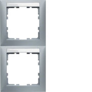 Berker - Abdeckrahmen Rahmen 2fach alu lack 10129959