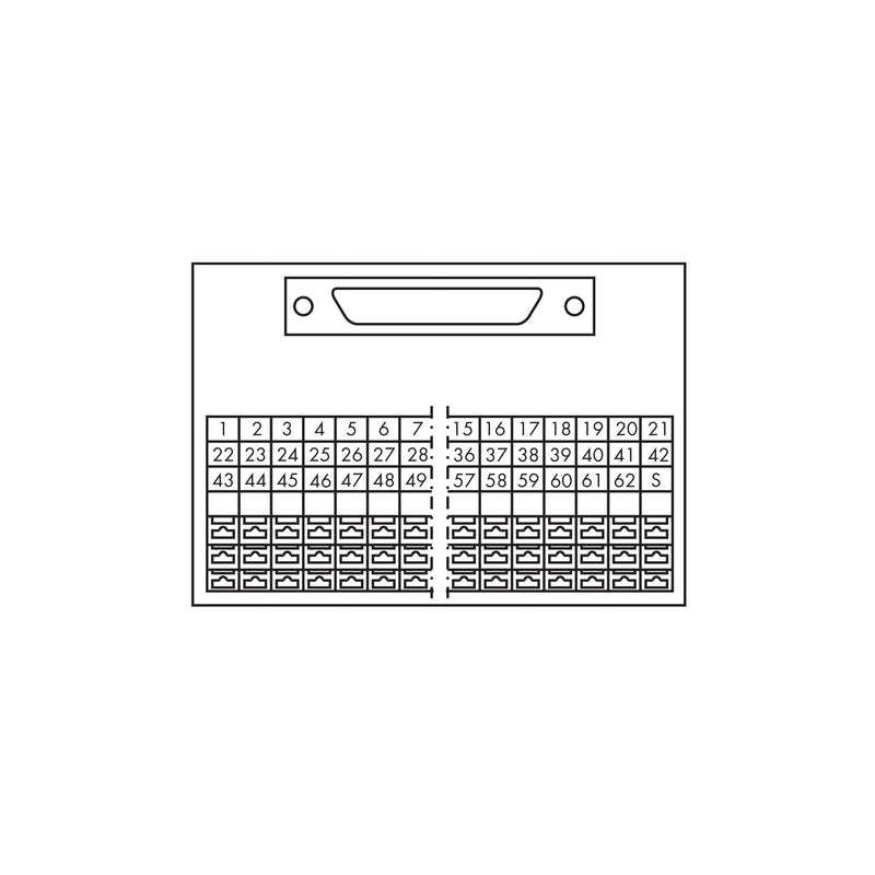 WAGO - Übergabemodul HD-Sub-D 289-714 Stiftleiste