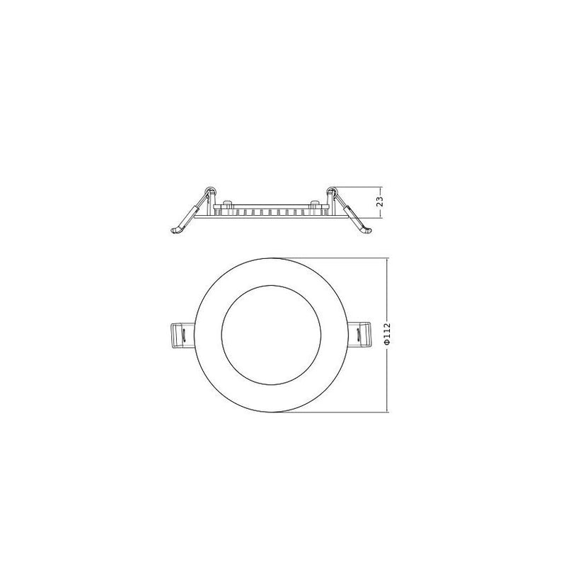 Ledvance - Downlight/Strahler/Flutlicht LED-Downlight DLSLIMD100V8W/ML-MC 840