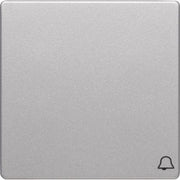 Berker - Abdeckung/Bedienelement für Installationsschalterprogramme Wippe alu/lack 16206054 Symbol Klingel
