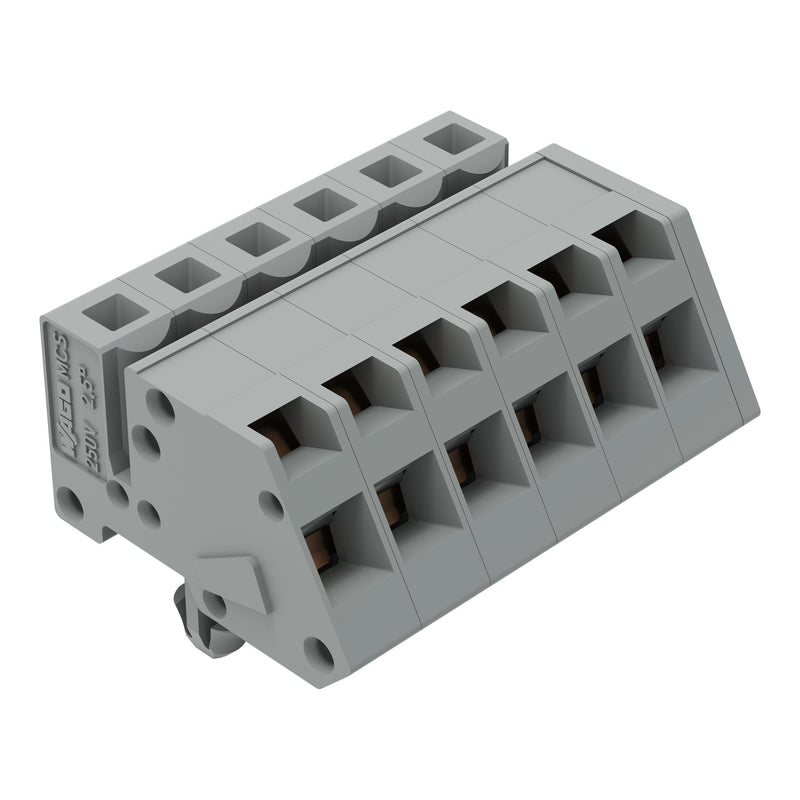 WAGO - Kabelsteckverbinder für Leiterplattensteckverbinder 1-Leiter Federleiste 731-506/008-000 CAGECLAMP 2,5mm²,gr − 50 Stück
