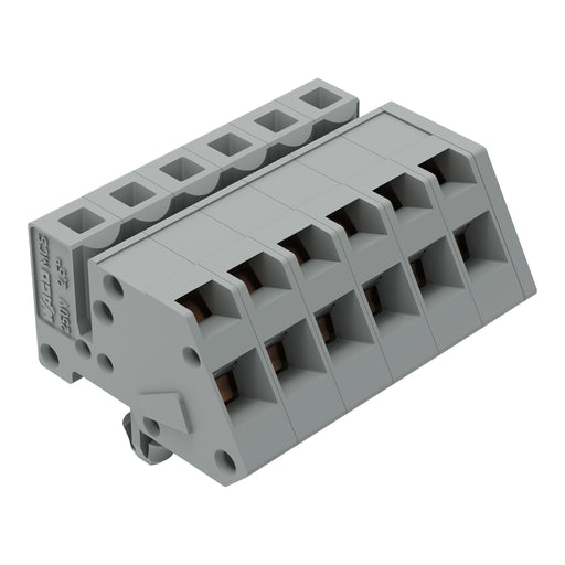 WAGO - Kabelsteckverbinder für Leiterplattensteckverbinder 1-Leiter Federleiste 731-506/008-000 CAGECLAMP 2,5mm²,gr − 50 Stück
