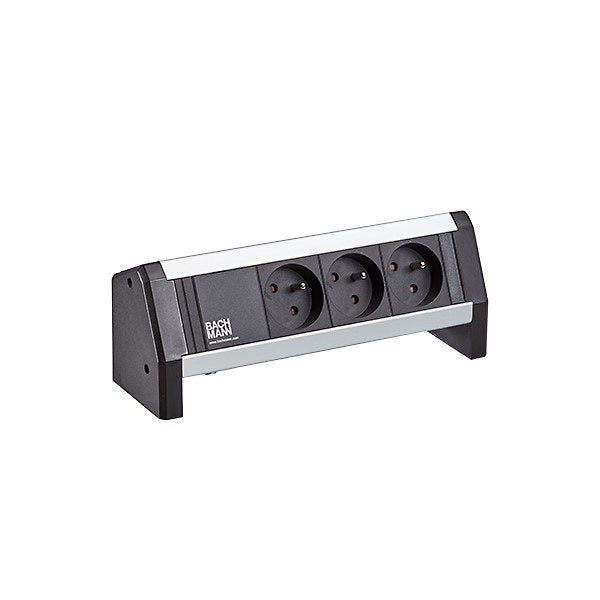 Bachmann - Mehrfachsteckdose Steckdosenleiste 9.021.313 DESK 3xUTE 35°