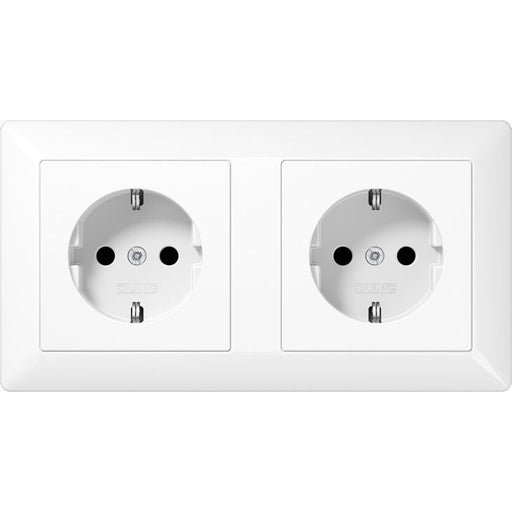 Jung - Steckdose Kanal-SCHUKO-Steckdose AS 1522 WW 2-fach16A 250V