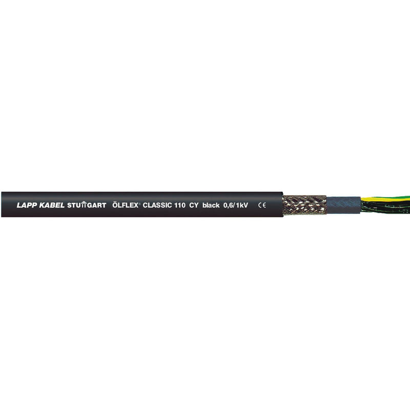 Lapp Kabel&Leitung - Energiekabel >= 1 kV, für ortsveränderlichen Einsatz ÖLFLEX CLASSIC 110 CY BK 1121397 0,6/1kV 4G120