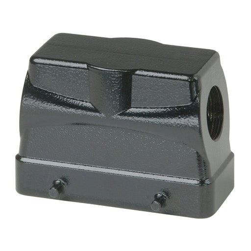 Walther Werke - Gehäuse für Rechtecksteckverbinder Tüllengehäuse P748016 BHT16 65mm hoch,sw