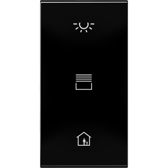 Jung - Abdeckung/Bedienelement für Installationsschalterprogramme Abdeckung CD 50 NA TX SW-L F50, schwarz