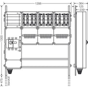 Hensel - Verteilerschrank für Energieversorgung Ladeverteiler Mi EV 22kW 12000 f.12 Ladep. a 22kW