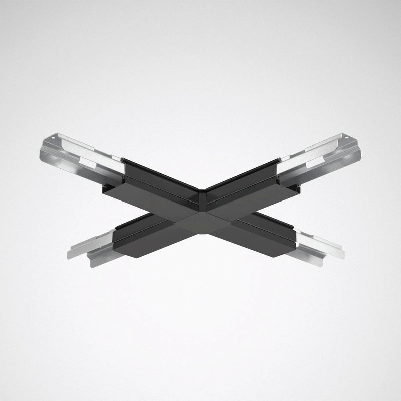 Trilux - Tragschiene für Lichtbandsystem X-Lichtbandverbinder 07650 X-Connector 05 schwarz − 1 Stück