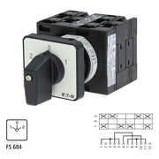 Eaton - Steuerschalter Umschalter T3 32A Einbau T3-3-15098/E rastend 0-Stellung
