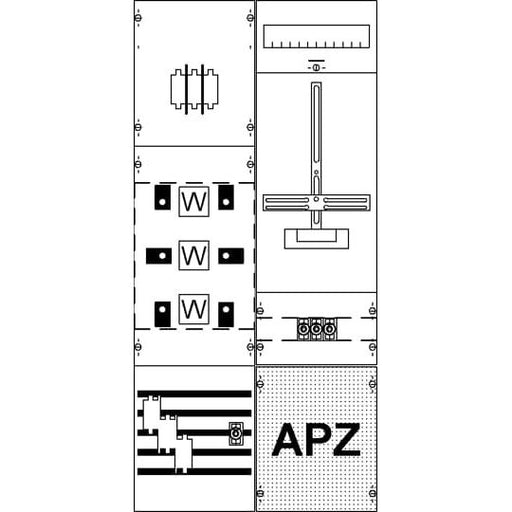 Striebel&John - Zählerfeld Mess-u.Wandlerfeld KA4284 kpl. H3/B2