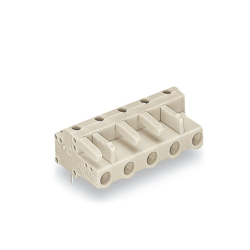 WAGO - Leiterplattensteckverbinder THT-Federleiste abgewink. 722-832 7,5mm,lichtgrau − 100 Stück