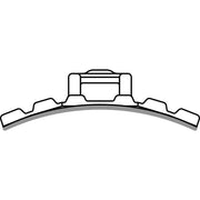 HellermannTyton - Befestigungssockel und -element für Kabelbinder Flexibler Klebesockel FMB4APT-A-PA66HS-BK schwarz 28x28mm − 100 Stück