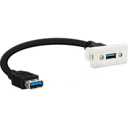 E+P Elektrik - Multi-Einsatz/Abdeckung für Daten- und Kommunikations-Anschlusstechnik Anschlussblende USB 3.0 WDU 30 LOSE f.WDA2Lose