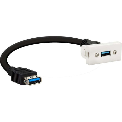 E+P Elektrik - Multi-Einsatz/Abdeckung für Daten- und Kommunikations-Anschlusstechnik Anschlussblende USB 3.0 WDU 30 LOSE f.WDA2Lose